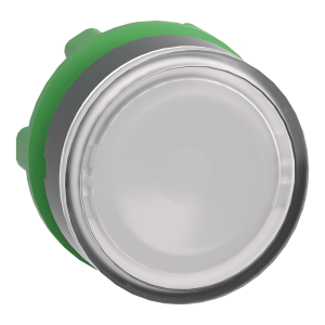 ZB5AA18 - Harmony XB5, Illuminated push button head, plastic, flush, white, Ø22, spring return, integral LED, for insetion of legend, unmarked Schneider Electric
