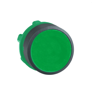 ZB5AA3 - Harmony XB5, Push button head, plastic, flush, green, Ø22, spring return, unmarked Schneider Electric