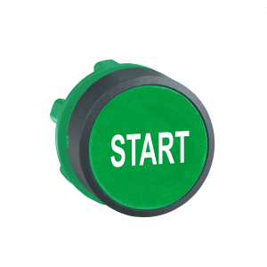 ZB5AA333 - Harmony XB5, Push button head, plastic, flush, green, Ø22, spring return, marked START Schneider Electric