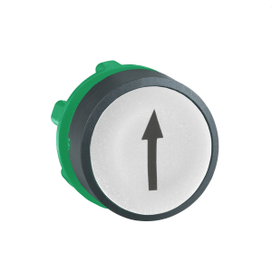 ZB5AA334 - Harmony XB5, Push button head, plastic, flush, white, Ø22, spring return, marked UP ARROW Schneider Electric