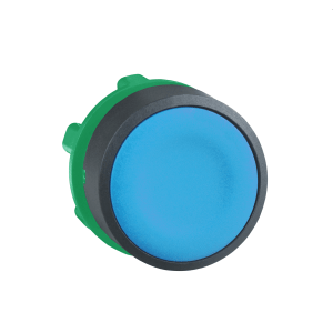 ZB5AA6 - Harmony XB5, Push button head, plastic, flush, blue, Ø22, spring return, unmarked Schneider Electric