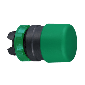 ZB5AC34 - Head for non illuminated push button, Harmony XB5, green Ø 30 mushroom pushbutton Ø22 mm spring return Schneider Electric