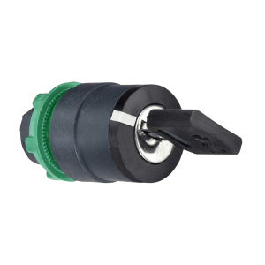 ZB5AG0 - Harmony XB5, Key switch selector head, plastic, black, Ø22, key n°455, 3 positions, stay put Schneider Electric