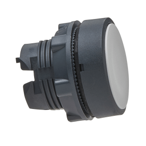 ZB5AH01 - Head for non illuminated push button, Harmony XB5, XB4, white flush pushbutton Ø22 mm unmarked Schneider Electric