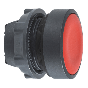 ZB5AH04 - Harmony XB5, Push button head, plastic, flush, red, Ø22, push-push, unmarked Schneider Electric