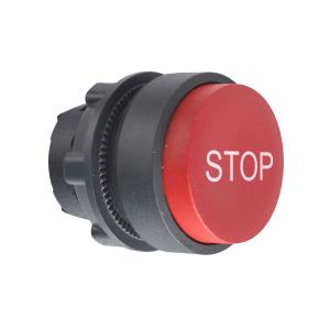 ZB5AL434 - Harmony XB5, Projecting push button head Ø40, plastic, red, Ø22, spring return, marked STOP Schneider Electric