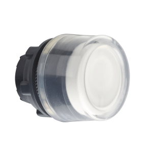 ZB5AP1 - Head for non illuminated push button, Harmony XB5, XB4, white projecting pushbutton Ø22 mm spring return unmarked Schneider Electric