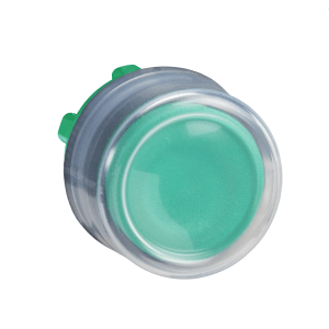 ZB5AP3 - Harmony XB5, Push button head, plastic, projecting, green, Ø22, spring return, booted, unmarked Schneider Electric