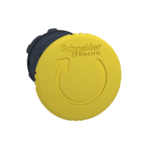 ZB5AS55 - Harmony XB5, Mushroom push button head Ø40, plastic, yellow, Ø22, latching turn realease Schneider Electric