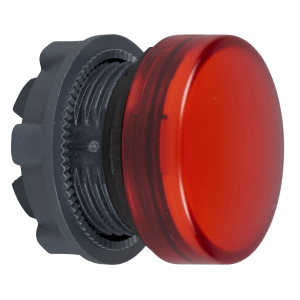 ZB5AV04 - Harmony XB5, Pilot light head, metal, red, Ø22, plain lens for BA9s bulb Schneider Electric