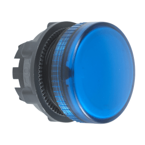 ZB5AV06 - Head for pilot light, Harmony XB5, blue Ø22 mm plain lens ba9s bulb Schneider Electric