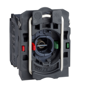 ZB5AW065 - Harmony XB5, Light block with body/fixing collar, plastic, blue, for BA9s bulb, <= 250 V, 1 NO + 1 NC Schneider Electric