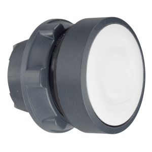 ZB5AW31 - Harmony XB5, Illuminated push button head, plastic, flush, white, Ø22, spring return, plain lens for BA9s bulb Schneider Electric