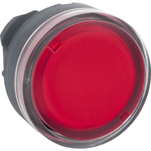 ZB5AW34 - Harmony XB5, Illuminated push button head, plastic, flush, red, Ø22, spring return, plain lens for BA9s bulb Schneider Electric
