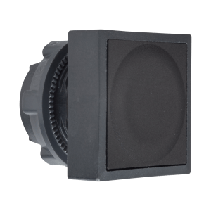 ZB5CA2 - Head for non illuminated push button, Harmony XB5, black square flush pushbutton Ø22 mm spring return unmarked Schneider Electric