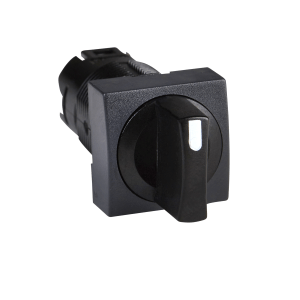 ZB6CD25 - Head for selector switch, Harmony XB6, black square Ø 16 3 position spring return Schneider Electric