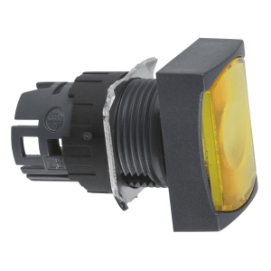 ZB6DW5 - Head for illuminated push button, Harmony XB6, yellow rectang flush pushbutton Ø 16 spring return 12...24 V Schneider Electric