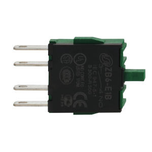 ZB6E1B - Contact block, Harmony XB6, single for head Ø 16 1 NO faston connector Schneider Electric