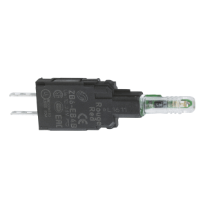 ZB6EB1B - Complete body for pilot lights, Harmony XB6, white light block with body/fixing collar with integral LED 12...24 V Schneider Electric