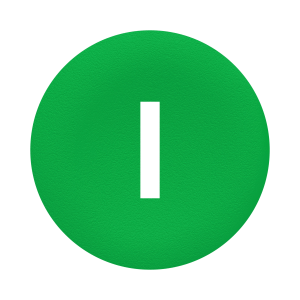 ZBA331 - green cap marked I for circular pushbutton Ø22 Schneider Electric