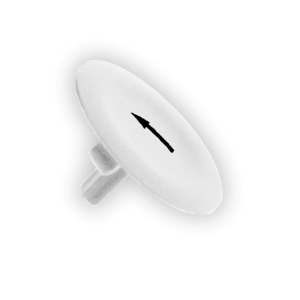 ZBA334 - white cap marked arrow for circular pushbutton Ø22 Schneider Electric