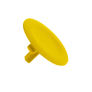 ZBA5 - yellow cap unmarked for circular flush pushbutton Ø22 Schneider Electric