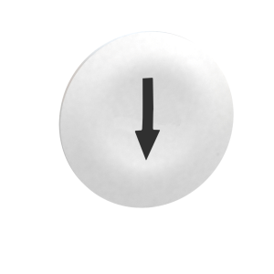 ZBA7134 - white cap marked arrow for rectangular multiple-headed pushbutton Ø22 Schneider Electric