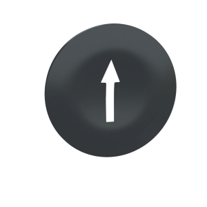 ZBA7235 - black cap marked arrow for rectangular multiple-headed pushbutton Ø22 Schneider Electric