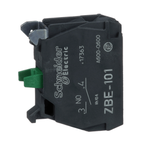 ZBE101 - ZBE101 - Single contact block, silver alloy, screw clamp terminal, 1 NO Schneider Electric