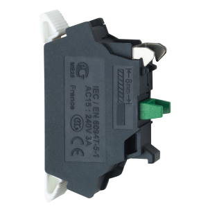 ZBE1015 - Harmony XB4, Single contact block, silver alloy, spring clamp terminal, 1 NO Schneider Electric