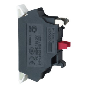 ZBE1025 - Harmony XB4, Single contact block, silver alloy, spring clamp terminal,1 NC Schneider Electric