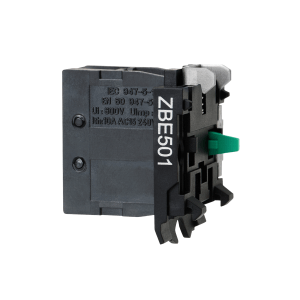 ZBE501 - Harmony XB4, High power switching contacts block, silver alloy, screw clamp terminal, 1 NO Schneider Electric