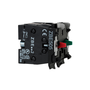 ZBE505 - Harmony XB4, High power switching contacts block, silver alloy, screw clamp terminal, 1NO + 1 NC Schneider Electric