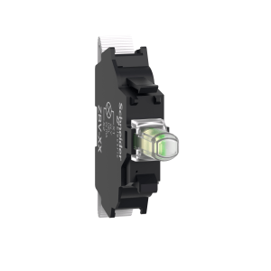 ZBVG15 - Light block, Harmony XB5, Harmony XB4, white for head Ø22 mm integral LED 110...120 V spring clamp terminals Schneider Electric