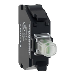 ZBVJ1 - Harmony XB4, Light block for head Ø22, white, integral LED, screw clamp terminal, 12 V AC/DC Schneider Electric