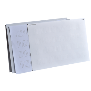 ZBY001 - Harmony XB4, sheet of 50 unmarked legends 6.5 x 15.5 mm for legend holder Schneider Electric