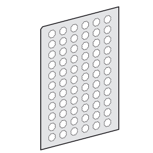 ZBY1101 - Harmony XB5, Harmony XB4, sheet of 66 self adhesive unmarked legends Schneider Electric