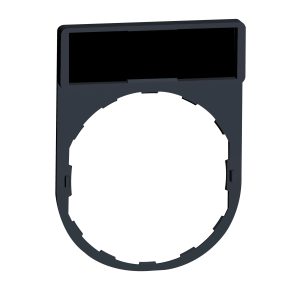 ZBY2101 - Harmony XB4, Legend holder 30 x 40 mm, plastic, with legend 8 x 27 mm, unmarked Schneider Electric