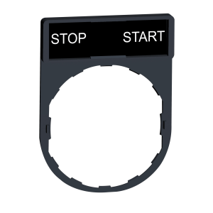 ZBY2366 - legend holder 30 x 40 mm with legend 8 x 27 mm with marking START-START Schneider Electric