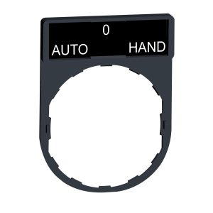 ZBY2385 - legend holder 30 x 40 mm with legend 8 x 27 mm with marking AUTO-O-HAND Schneider Electric