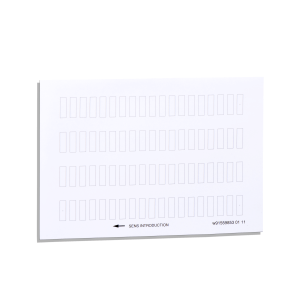 ZBY4100 - Harmony XB5, Harmony XB4, sheet of 76 unmarked legends 8 x 27 mm for legend holder 30 x 40 mm Schneider Electric