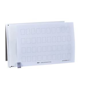 ZBY5100 - Harmony XB4, Sheet of 40 unmarked legends 18 x 27 mm for legend holder 30 x 50 mm Schneider Electric