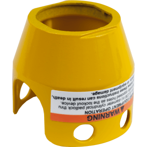 ZBZ1605 - Harmony XB4, Padlockable guard for mushroom head Ø40, metal, yellow Schneider Electric