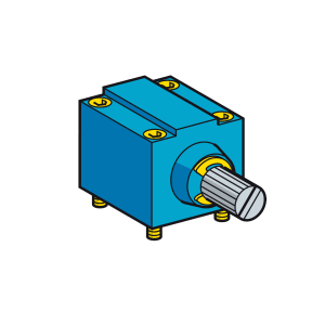 ZC2JE09 - Limit switch head, Limit switches XC Standard, ZC2J, without lever stay put left and right actuation Telemecanique Sensors