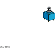 ZC2JE82 - Limit switch head, Limit switches XC Standard, ZC2J, steel roller plunger Telemecanique