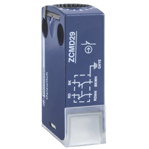 ZCMD21M12 - Limit switch body, Limit switches XC Standard, ZCMD, 1C/O, silver, snap action, connection, M12 Telemecanique Sensors