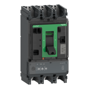 C40W32M320 - Circuit breaker ComPacT NSX400HB2, 100kA at 690VAC, MicroLogic 2.3 M trip unit 320A, 3 poles 3d Schneider Electric