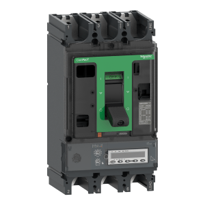 C40W35E400 - Circuit breaker ComPacT NSX400HB2, 100kA at 690VAC, MicroLogic 5.3 E trip unit 400A, 3 poles 3d Schneider Electric