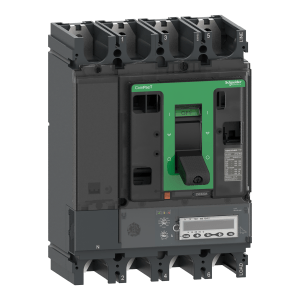 C40W46E400 - Circuit breaker ComPacT NSX400HB2, 100kA at 690VAC, MicroLogic 6.3 E trip unit 400A, 4 poles 4d Schneider Electric