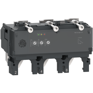 C6332D630 - trip unit MicroLogic 2.3 for ComPacT NSX 630 circuit breakers, electronic, rating 630A, 3 poles 3d Schneider Electric
